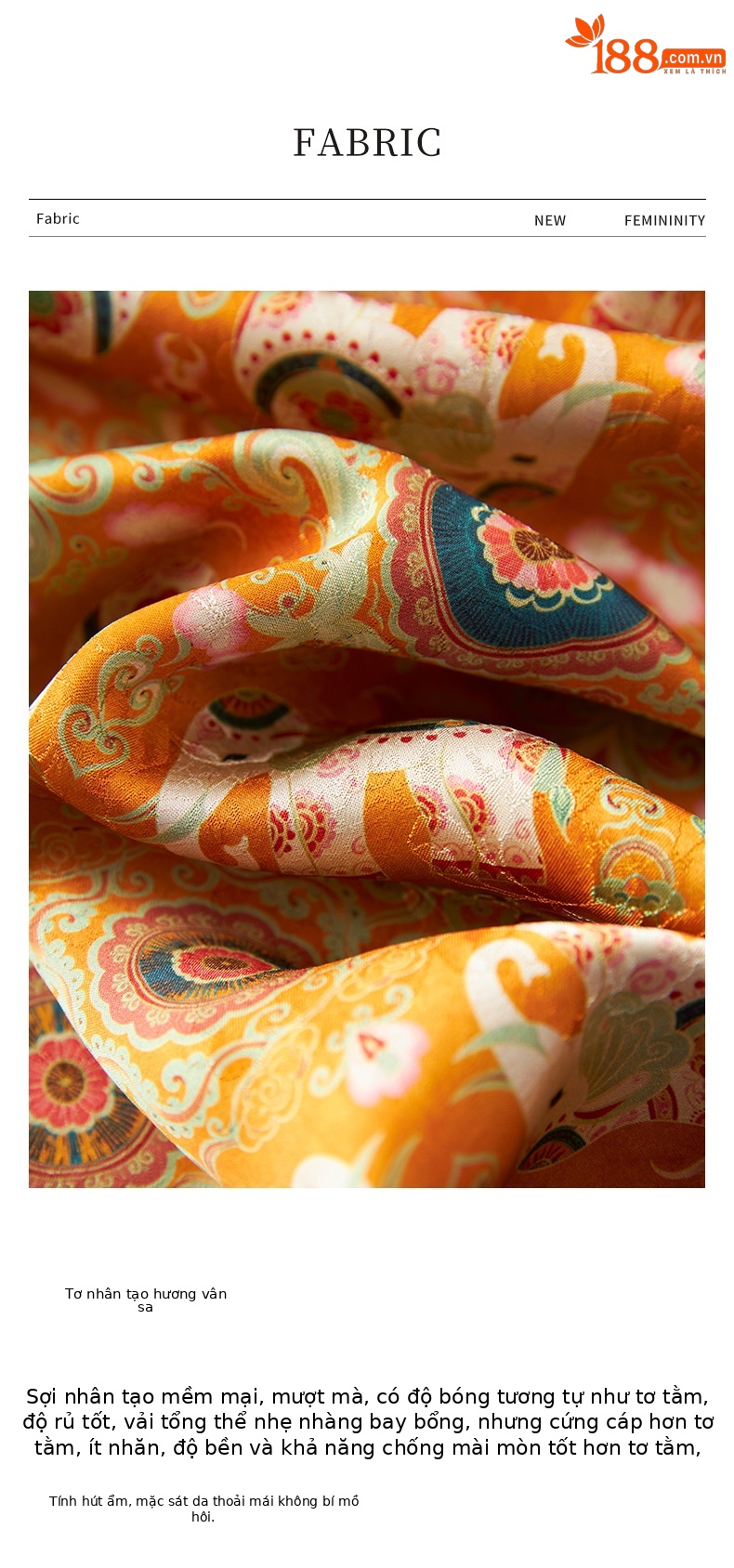 Áo vest cổ điển nữ phong cách Trung Hoa mới, chất liệu tơ tằm họa tiết voi nhỏ jacquard — Màu cam voi chi tiết 4