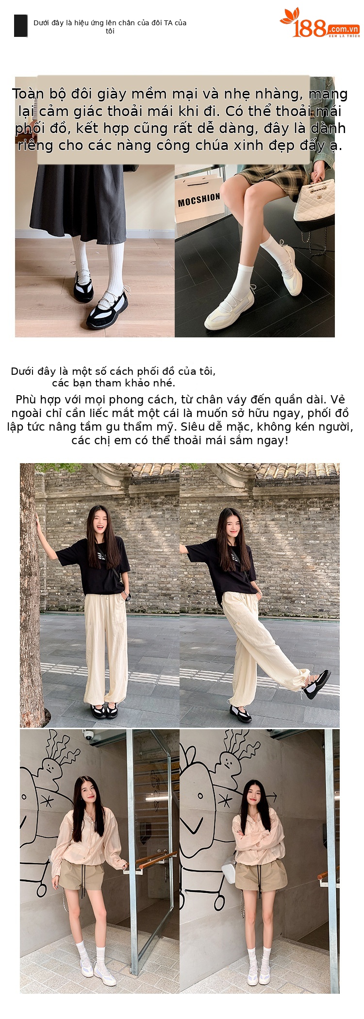 Giày Mary Jane thể thao mũi tròn lưới thoáng khí quai sau dây buộc — đen, trắng chi tiết 6
