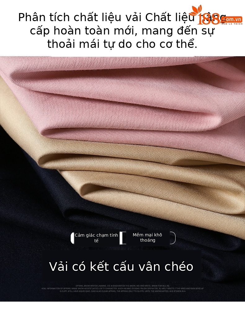 Quần ống rộng cạp cao dáng suông nữ thời trang hè — màu xanh hải quân chi tiết 3