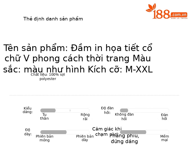 Đầm suông midi họa tiết hoa tay ngắn thanh lịch MM2632 — Màu sắc hình ảnh chi tiết 15