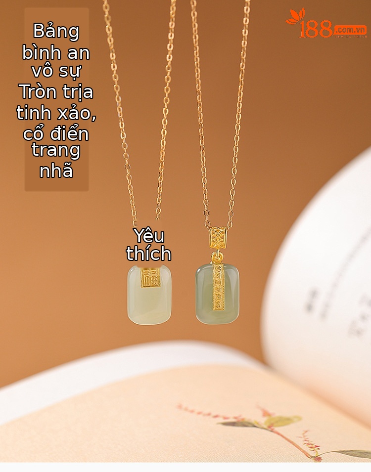 Mặt dây chuyền bạc S925 đính ngọc bích Hetian tự nhiên phong cách Trung Hoa – hình đồng xu thần chú sáu ký tự — Mặt dây chuyền đơn kiểu Fu (không bao gồm dây chuyền) chi tiết 2