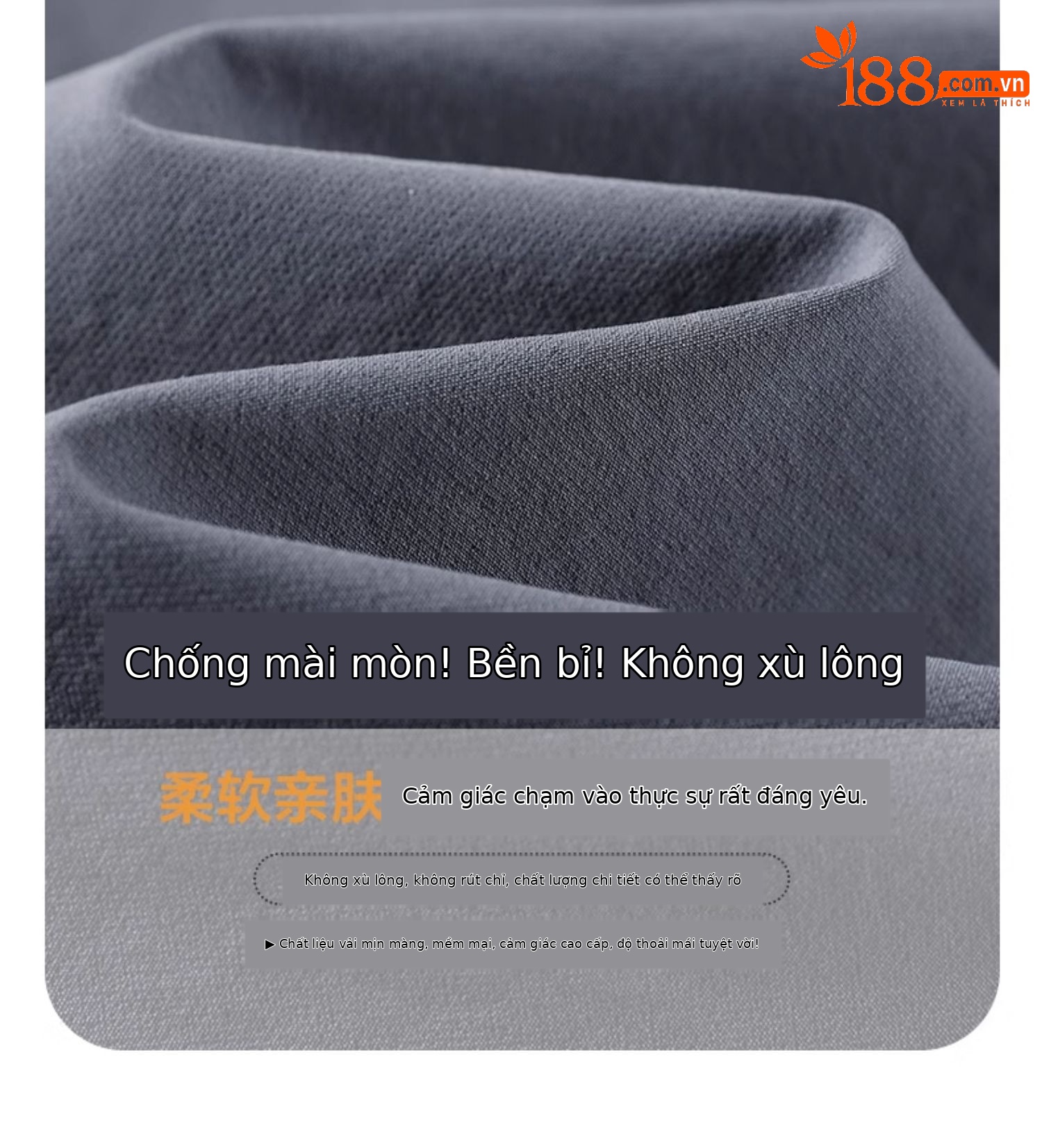 Quần dài nữ mùa hè vải lụa băng mỏng nhẹ, nhanh khô, chống nắng, kiểu harem ống rộng — Gạo xám chi tiết 3