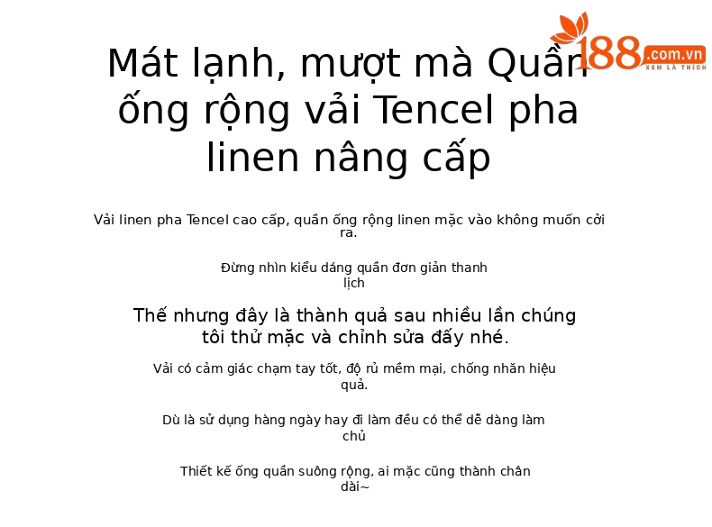 Quần ống rộng vải lụa băng đa năng nữ, phong cách sang trọng mỏng nhẹ mùa hè, quần ống đứng vải lanh Tencel — Màu xanh hải quân (kiểu thông thường) chi tiết 2