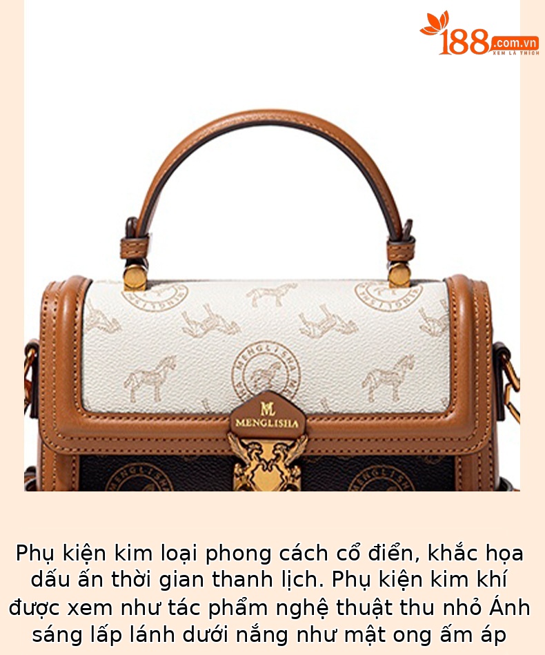Túi xách công sở dáng vuông phong cách Hàn Quốc, thiết kế đeo chéo và xách tay tiện lợi chi tiết 7