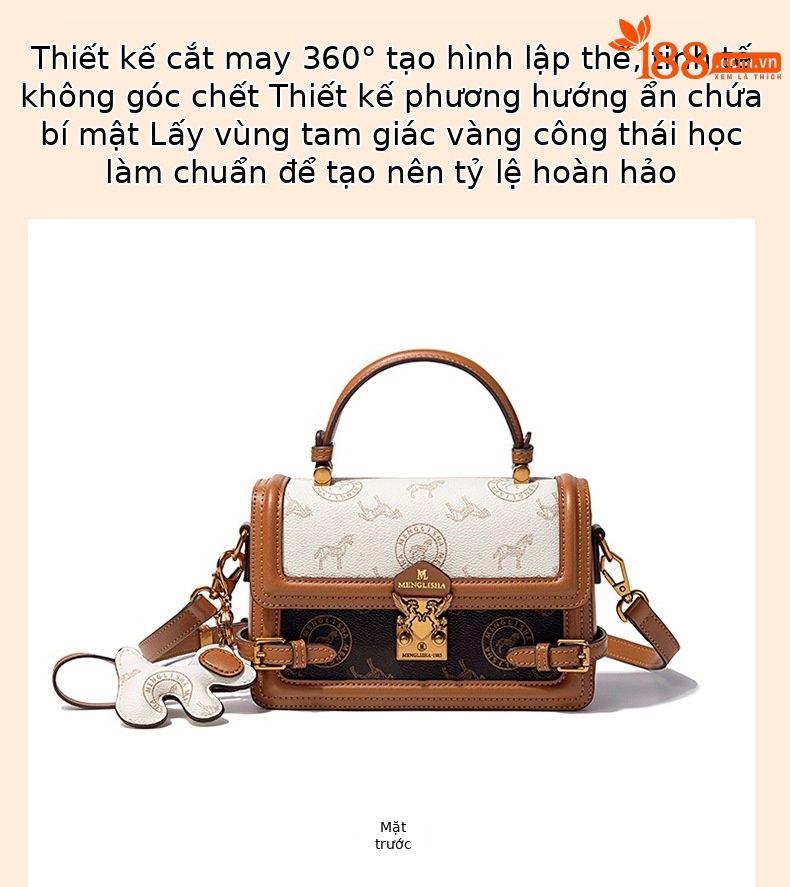 Túi xách công sở dáng vuông phong cách Hàn Quốc, thiết kế đeo chéo và xách tay tiện lợi chi tiết 11