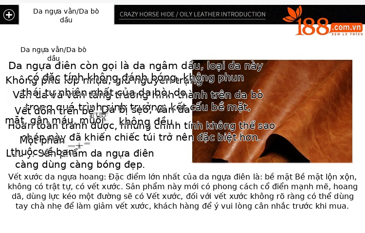 Túi đeo chéo nữ da bò lớp đầu tiên dáng kẹp nách thời trang dung tích lớn — Xanh lá, Xanh dương, Nâu cà phê, Đen chi tiết 8