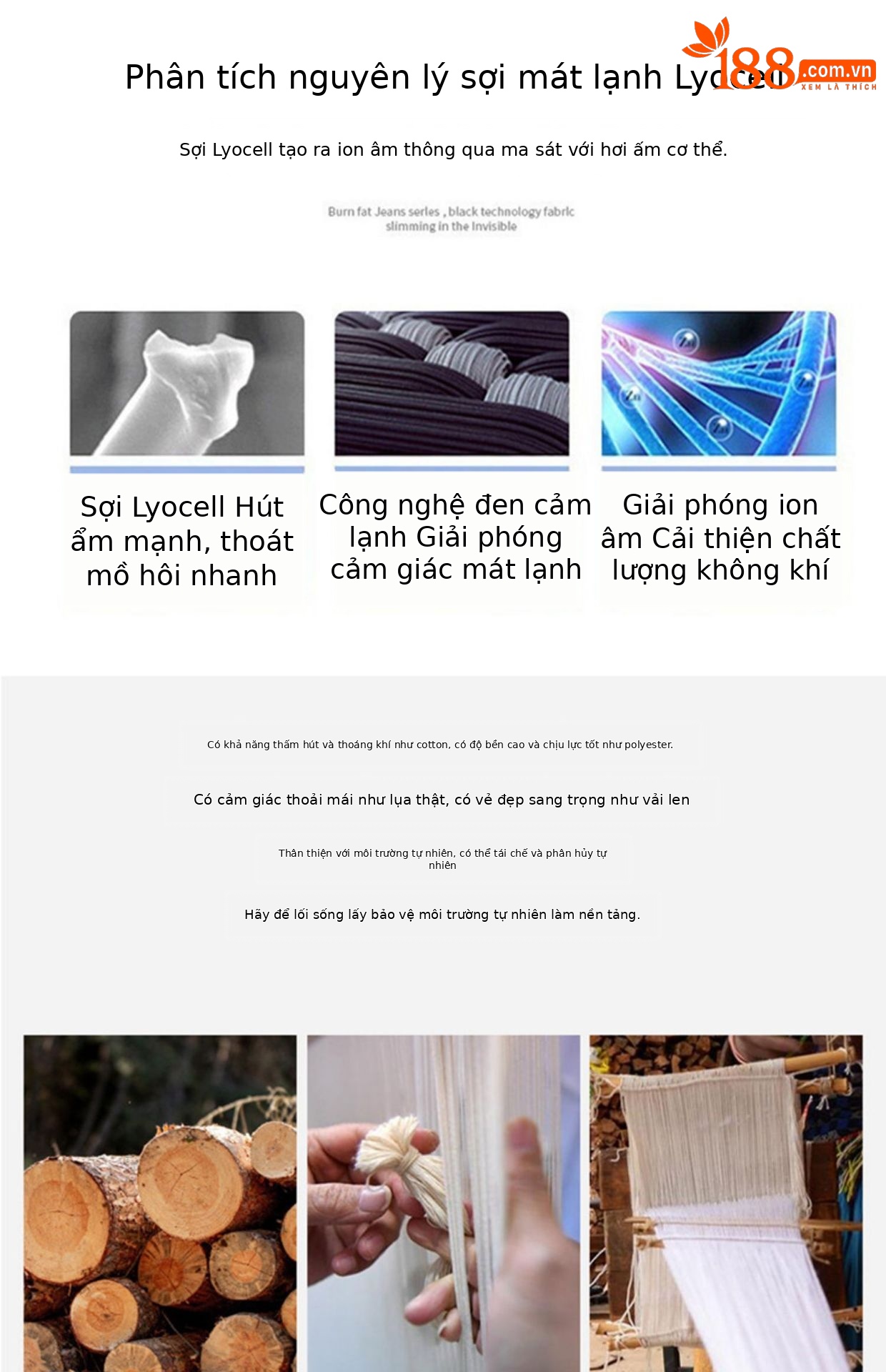 Quần jean Tencel ống rộng cạp cao dáng suông dài chạm đất — Quần dài xanh lam cổ điển chi tiết 6