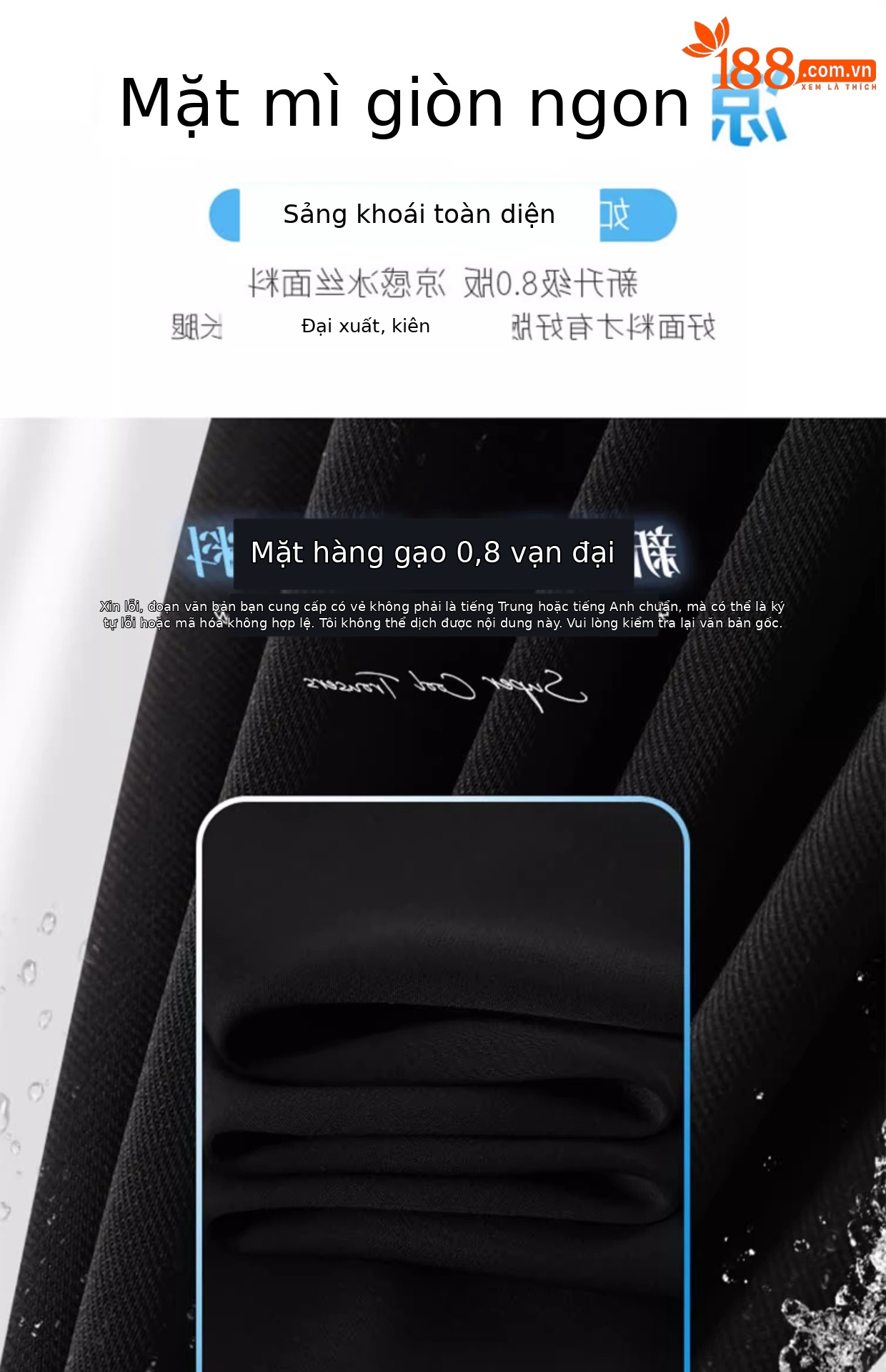 Quần tây nữ cạp cao ống loe vải mỏng mùa hè — Quần dài màu trắng chi tiết 4