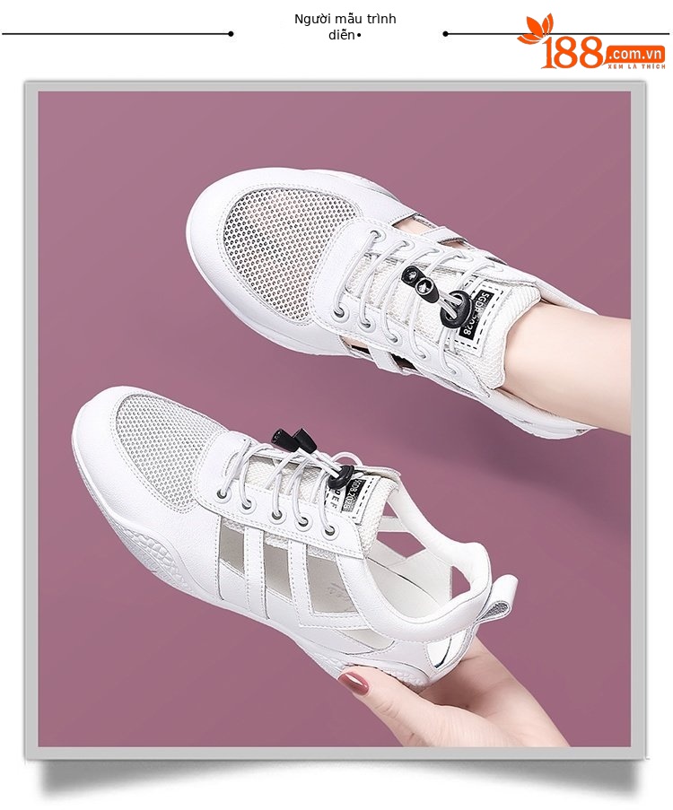Giày sneaker nữ da thật đục lỗ thoáng khí đế bệt — B5-05=giá trị thông số Kd, (cài 2), Mễ Lam 1061 (kiểu chạm rỗng mùa hè), Nâu gạo 58.380 (kiểu xuân thu), Gạo xám 58.380 (kiểu xuân thu) chi tiết 18