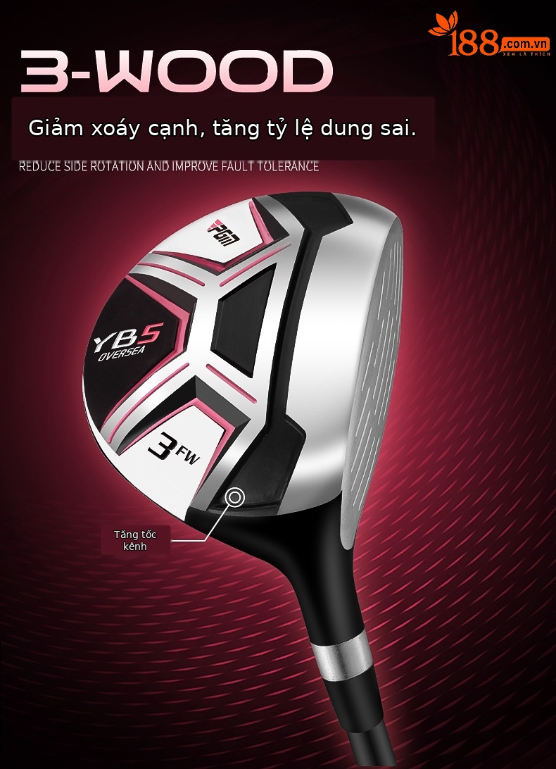 Bộ gậy golf nữ PGM YB5 11 chiếc (tay phải) kèm túi đựng — LTG073-碳杆身11支, LTG073-钢杆身11支 chi tiết 7