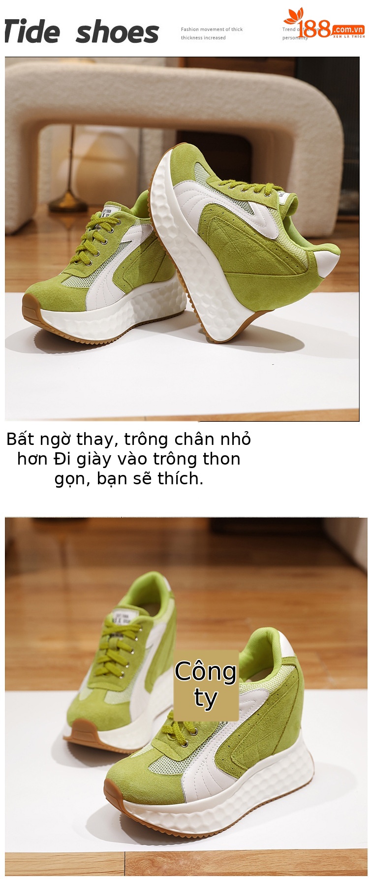 Giày sneaker nữ đế dày lưới thoáng khí, đế mềm êm chân — màu đen chi tiết 2
