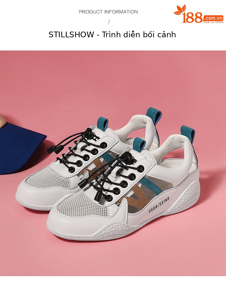 Giày sneaker nữ da thật lỗ thoáng khí đế phẳng nhẹ mùa hè 2025 — Màu xanh lá cây (1061), B5-05=giá trị thông số Kd, (cài 2), Màu trắng (1061), Trắng đen 1062 chi tiết 19