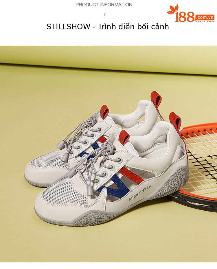 Giày sneaker nữ da thật lỗ thoáng khí đế phẳng nhẹ mùa hè 2025 — Màu xanh lá cây (1061), B5-05=giá trị thông số Kd, (cài 2), Màu trắng (1061), Trắng đen 1062 chi tiết 23