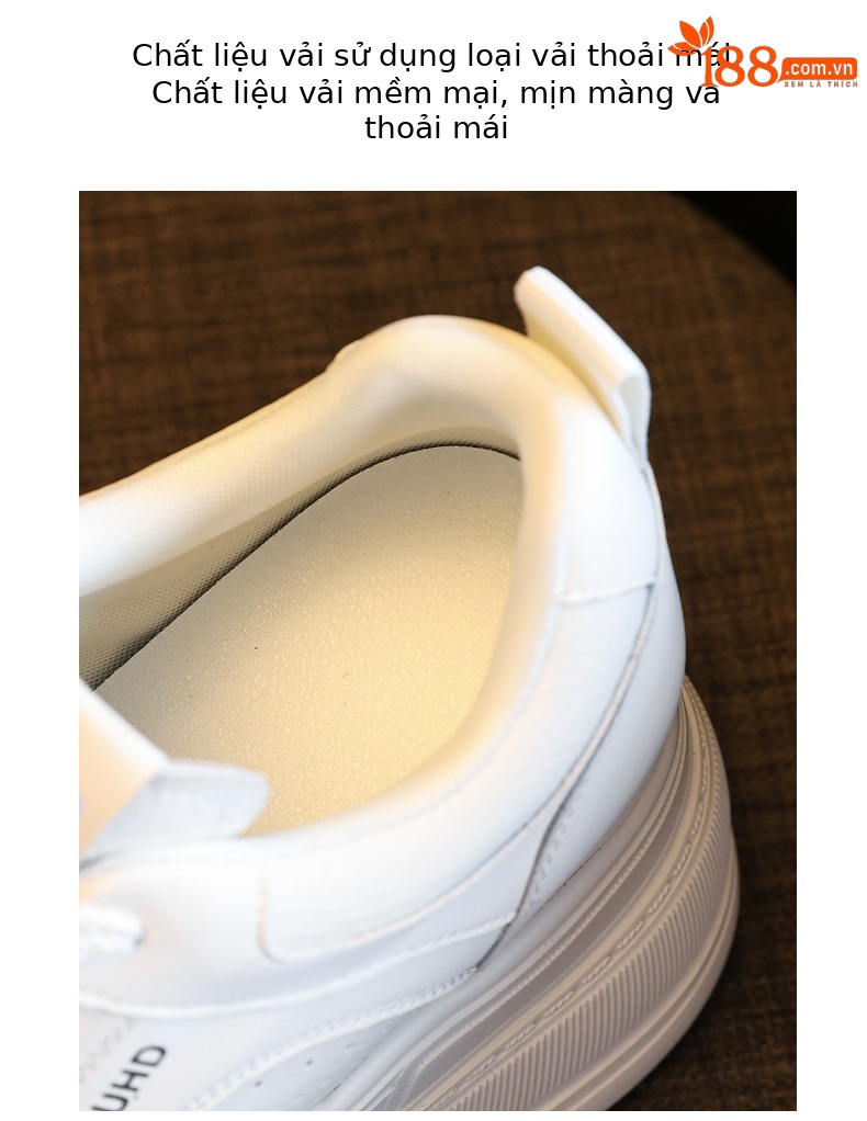 Giày sneaker nữ chunky đế dày tăng chiều cao 8 cm, phong cách trẻ trung — màu be chi tiết 8