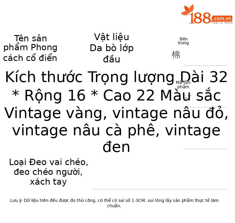 Túi xách tay nữ da bò cổ điển phong cách châu Âu, đa năng xách tay và đeo chéo, kích thước 32×16×22 cm — Đỏ cổ điển chi tiết 4