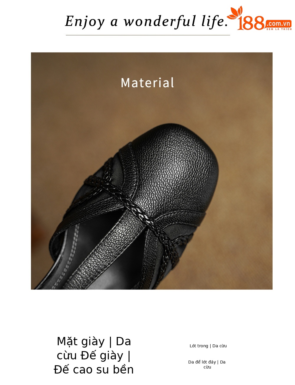 Giày sandal cao gót nữ hở mũi da cừu lưới gót vuông quai chữ T — đen chi tiết 2