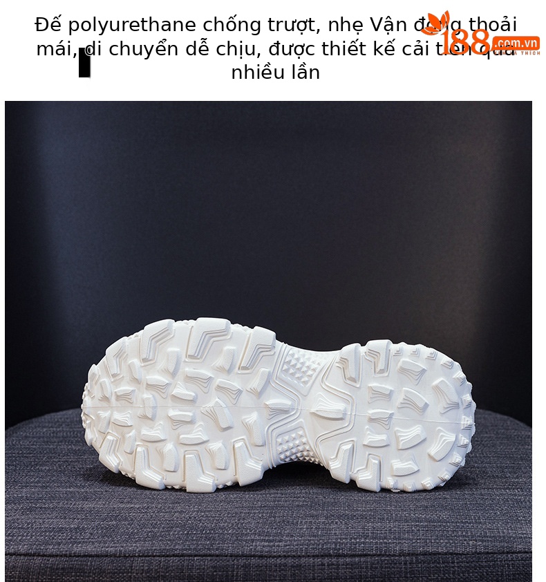 Giày sneaker nữ chunky đế dày phong cách retro, tăng chiều cao, đính đá lấp lánh — M2911 vàng, M2911 be, M2911 đỏ, M2911 xanh lá chi tiết 9