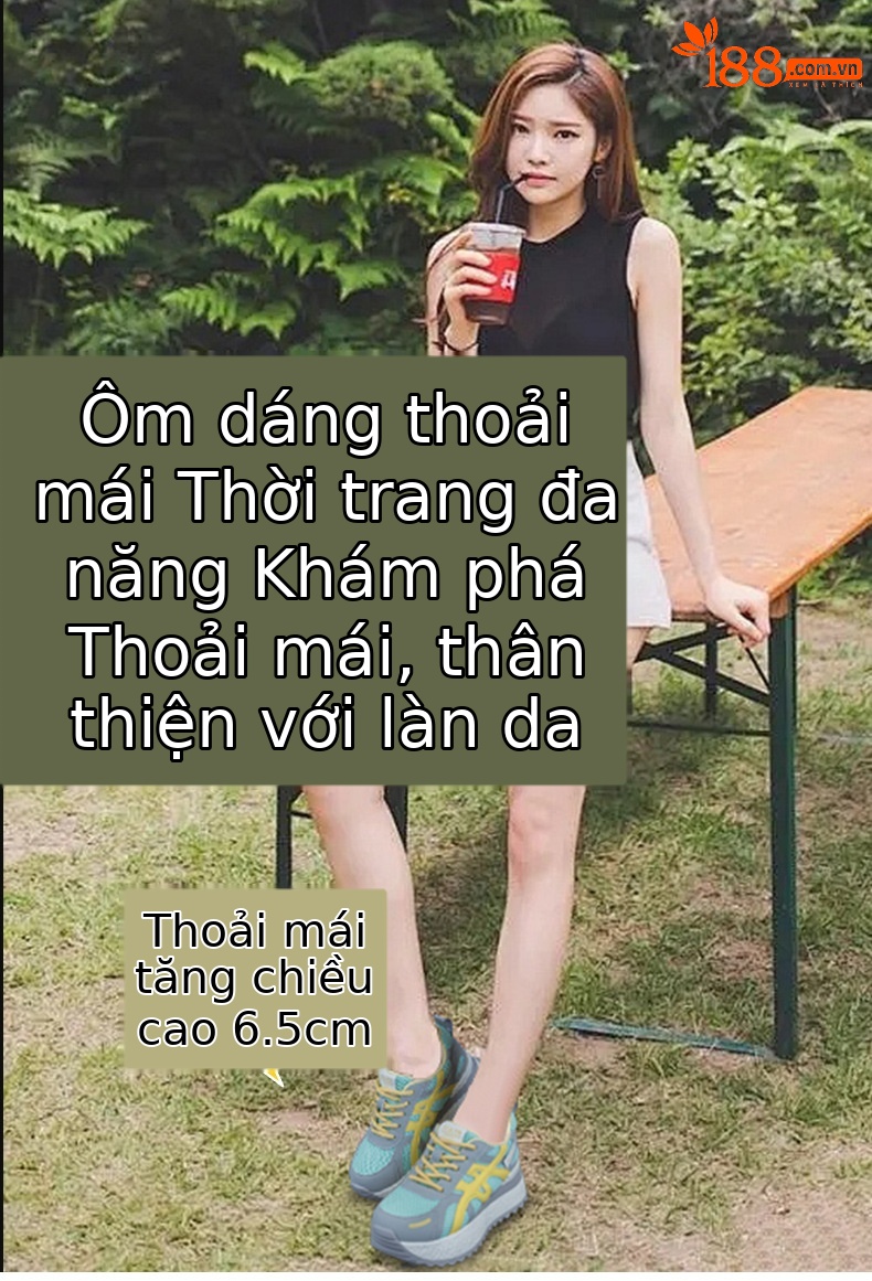 Giày sneaker nữ đế dày chunky phong cách thể thao thời trang mới thu 2026 — M2878 đen, M 2878m màu, M2878 màu đỏ, M2878 màu xanh lá cây chi tiết 1