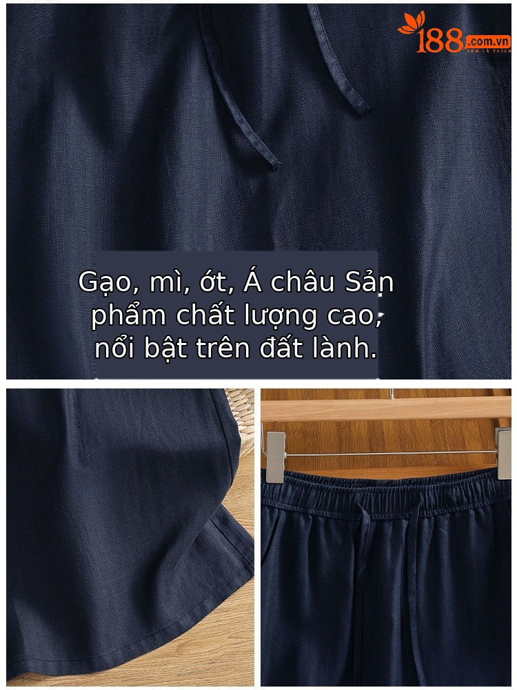Chân váy Lyocell Tencel nữ cạp cao xẻ tà dáng suông dài midi — màu xanh hải quân