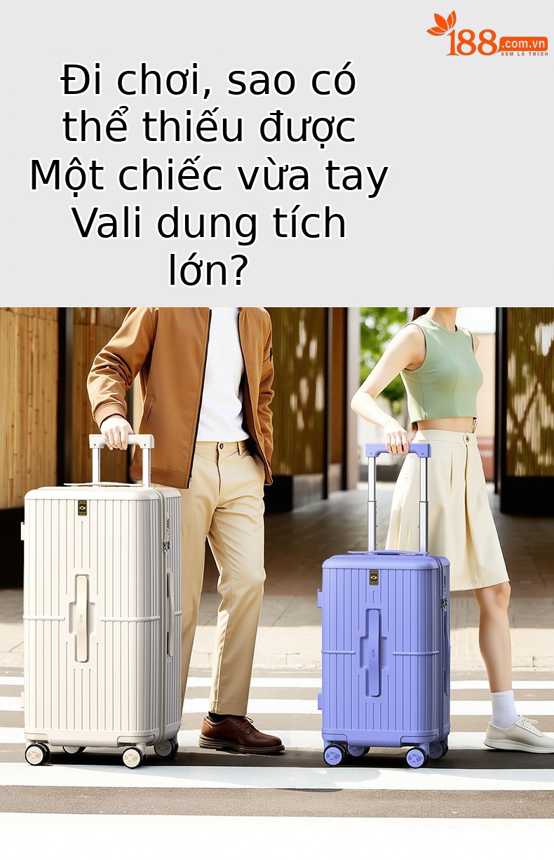 Vali nhựa PC chống rơi 26 inch bánh xe đa năng dung tích lớn — Màu kim loại súng chi tiết 2
