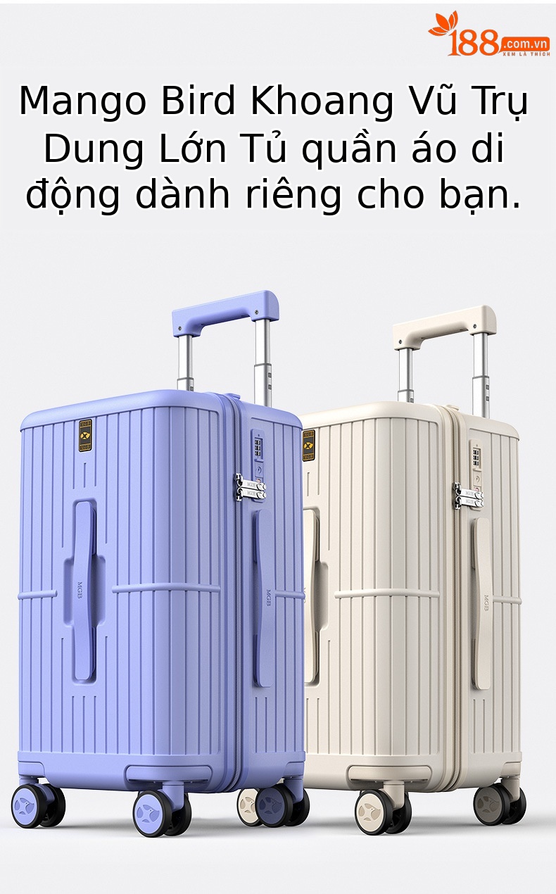 Vali nhựa PC chống rơi 26 inch bánh xe đa năng dung tích lớn — Màu kim loại súng chi tiết 3