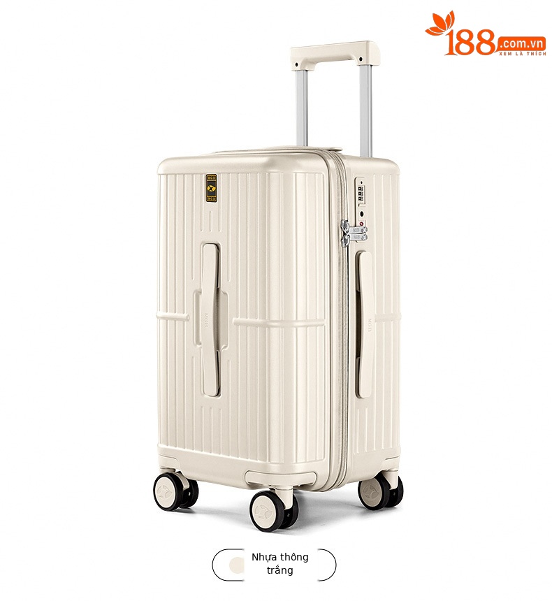 Vali nhựa PC chống rơi 26 inch bánh xe đa năng dung tích lớn — Màu kim loại súng chi tiết 19
