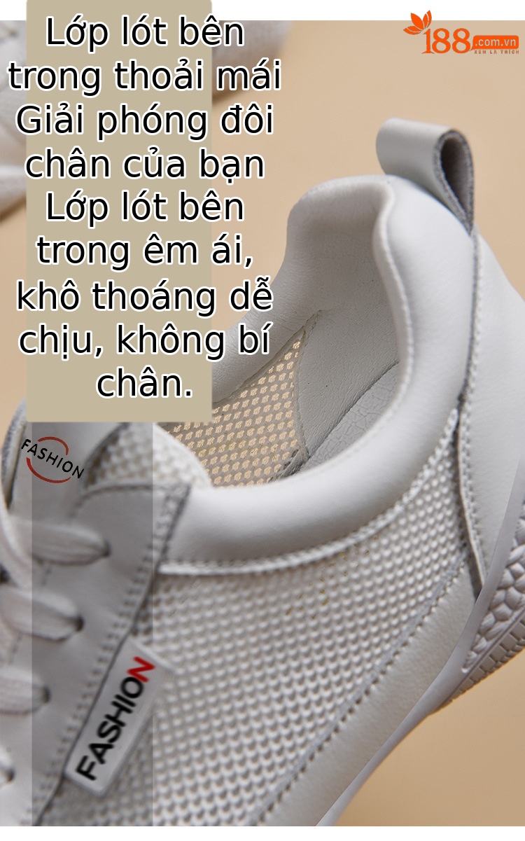 Giày sneaker nữ da thật lưới thoáng khí đế mềm phong cách cổ điển gót 2.5 cm — L 58219m Mẫu lưới thoáng khí màu xám/chiều cao gót 2.5cm, L58219 mẫu lưới thoáng khí màu hồng/chiều cao gót 2.5cm, L58219 lưới đen thoáng khí/mẫu cao gót 2.5cm, L58219 lưới trắng thoáng khí/mẫu chiều cao gót 2.5cm chi tiết 19