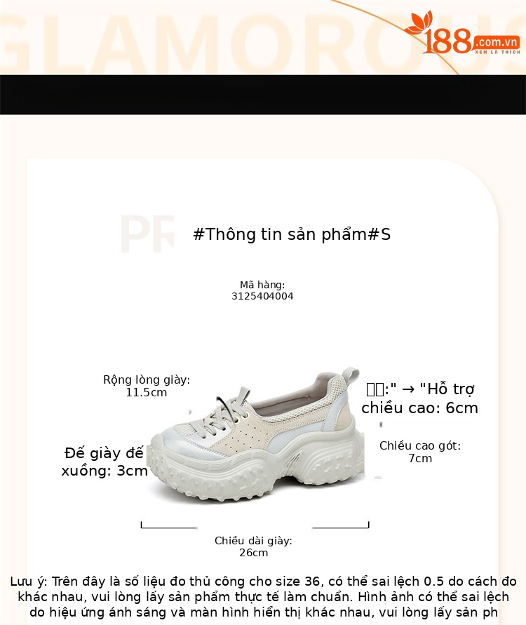 Giày sneaker nữ đế dày lưới thoáng khí phong cách Đức Huấn mùa hè 2025 — Màu xám 3125404004, Hồng 3125404004 chi tiết 4