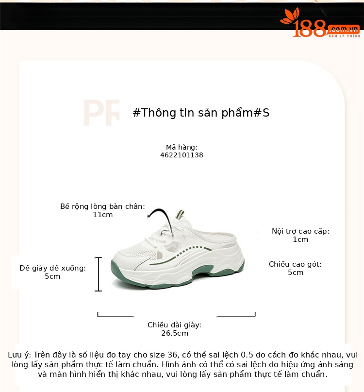 Giày sneaker nữ chunky đế dày lưới thoáng khí kiểu bố mùa hè, dép lê nửa kín mũi — 4622101138 bạc trắng, 4622101138 xanh/nửa kéo, 4622101138 trắng xanh, 4622101138 màu xám/kéo một nửa chi tiết 1