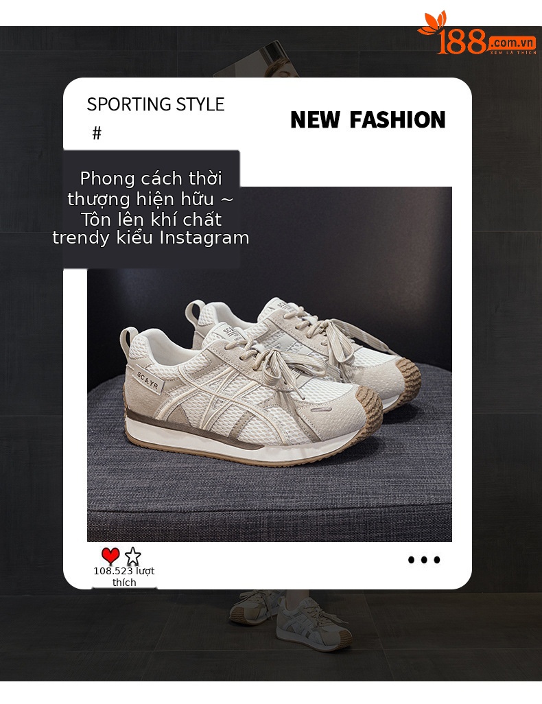 Giày sneaker nữ da thật đế chunky tăng chiều cao phong cách cổ điển — M2912 phẳng màu đỏ, M2912 đáy phẳng màu be, M2912-1 nâng cao bên trong màu be, M2912-1 nâng cao bên trong màu đỏ chi tiết 3