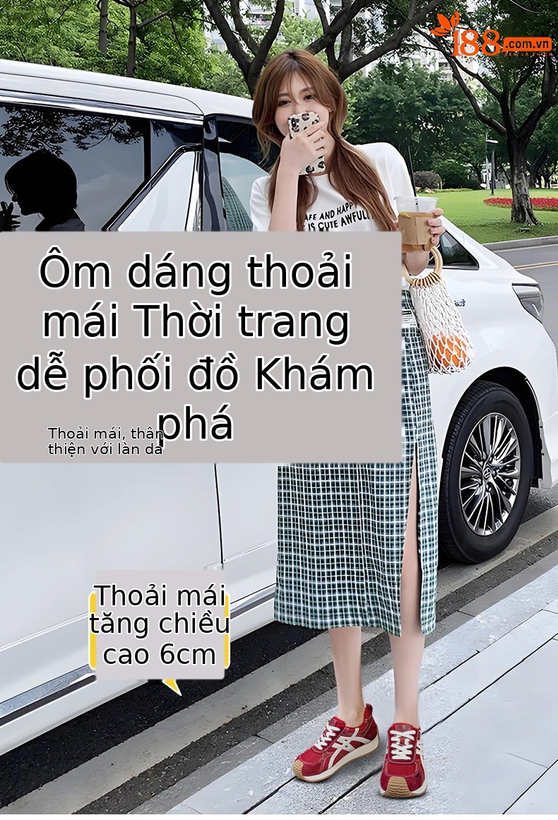 Giày sneaker nữ da thật đế chunky tăng chiều cao phong cách cổ điển — M2912 phẳng màu đỏ, M2912 đáy phẳng màu be, M2912-1 nâng cao bên trong màu be, M2912-1 nâng cao bên trong màu đỏ chi tiết 1