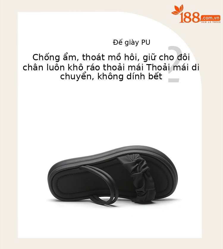 Dép sandal nữ đế xuồng cao phong cách La Mã đi biển mùa hè 2025 — 4623303089m màu, 4623303089 màu đen, 4624303102m màu, 4624303102 màu đen chi tiết 5