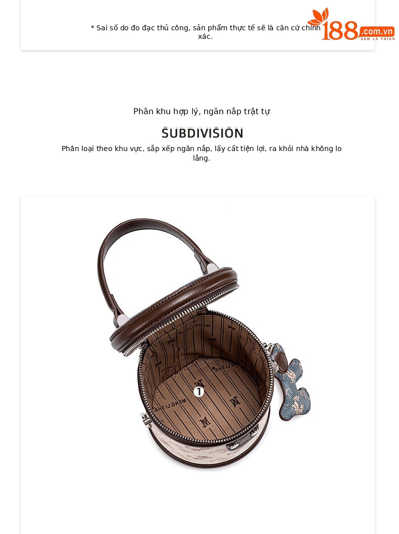 Túi bucket nữ rút dây thiết kế mới xuân hè, đeo chéo một vai, thời trang đi làm đa năng chi tiết 11