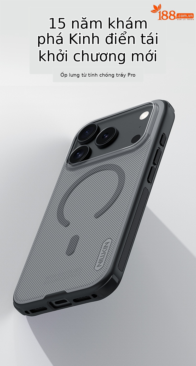 Ốp từ tính - iPhone 17 Pro Max Đen