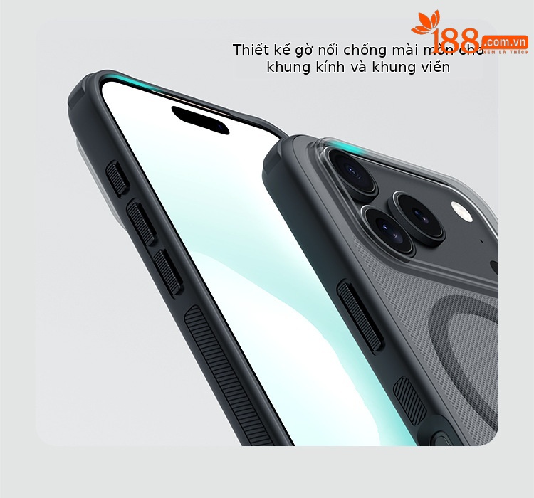 Ốp lưng Nillkin MagSafe chống sốc cho iPhone 17 Pro Max — Ốp từ tính - iPhone 17 Đen, Ốp từ tính - iPhone 17 Pro Đen, Ốp từ tính - iPhone 17 Pro Max Đen, Ốp từ tính - iPhone 17 Trong đen chi tiết 9