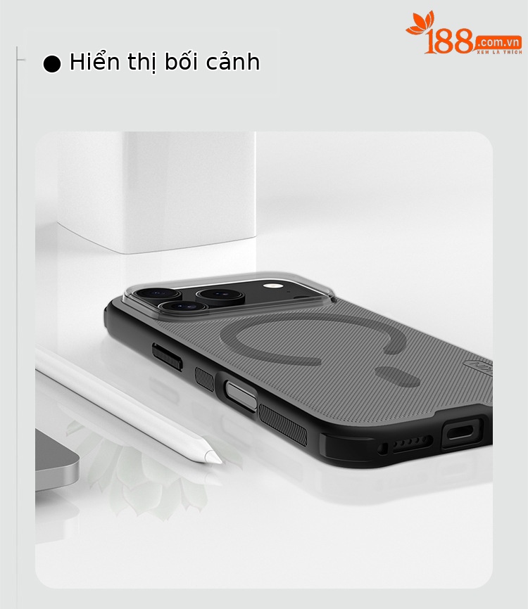 Ốp lưng Nillkin MagSafe chống sốc cho iPhone 17 Pro Max — Ốp từ tính - iPhone 17 Đen, Ốp từ tính - iPhone 17 Pro Đen, Ốp từ tính - iPhone 17 Pro Max Đen, Ốp từ tính - iPhone 17 Trong đen chi tiết 16