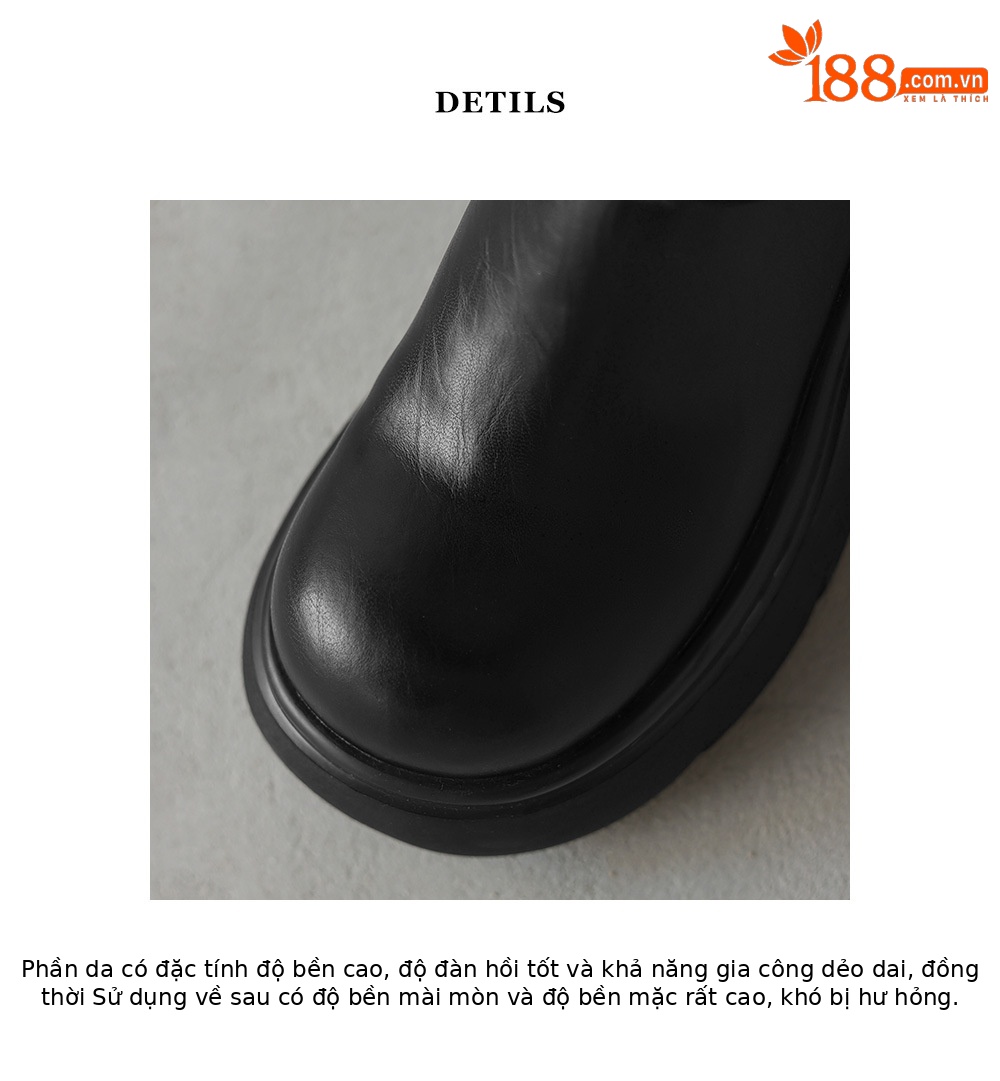 Giày bốt ngắn cổ thấp tăng chiều cao đế dày 7cm da thật khóa kéo mùa thu 2025 — Lớp lót nhung màu nâu, nhung đen, Li đơn màu nâu, Lớp lót đơn màu đen chi tiết 17