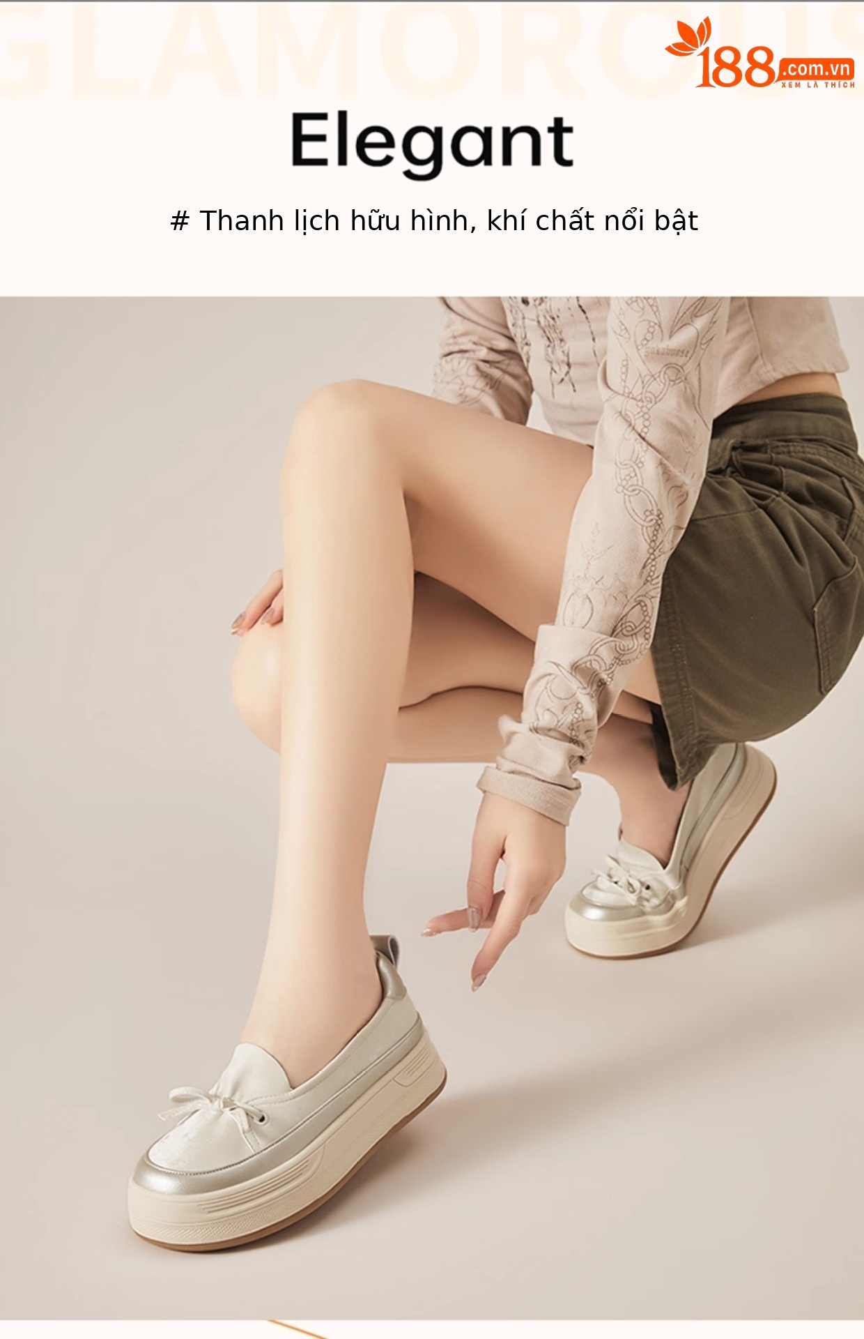 Giày lười đế dày nữ hè 2025 – sneaker đế xuồng mềm, form thể thao — 4625101494m màu/chiều cao gót 4CM, 4625404007m màu sắc/Chiều cao gót 4CM, 4625101072 đen/gót cao 7CM, 4625404007 Màu vàng / Chiều cao gót 4CM chi tiết 1