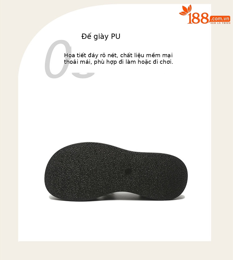 Dép sandal nữ đế xuồng cao gót mùa hè 2025, đế mềm chống trượt, tăng chiều cao — 4623303078 màu đen, 4624101120 màu đen, 4623303078m màu, 4624303023m màu chi tiết 4