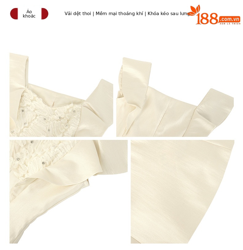 Áo croptop nữ cổ vuông tay ngắn, dáng ôm vừa vặn, thon gọn mùa hè — mơ chi tiết 2