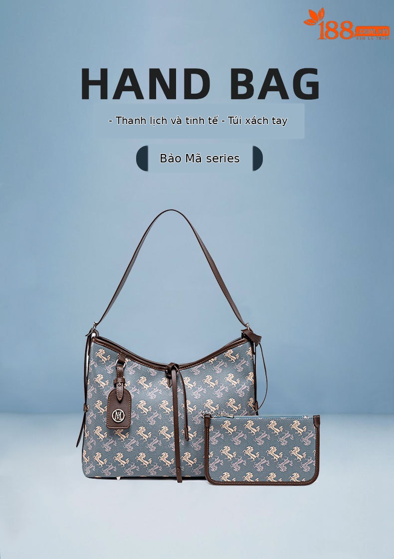 Túi tote da nữ đáy rộng thiết kế thời trang thu đông, đeo chéo một vai, dung lượng lớn chi tiết 2