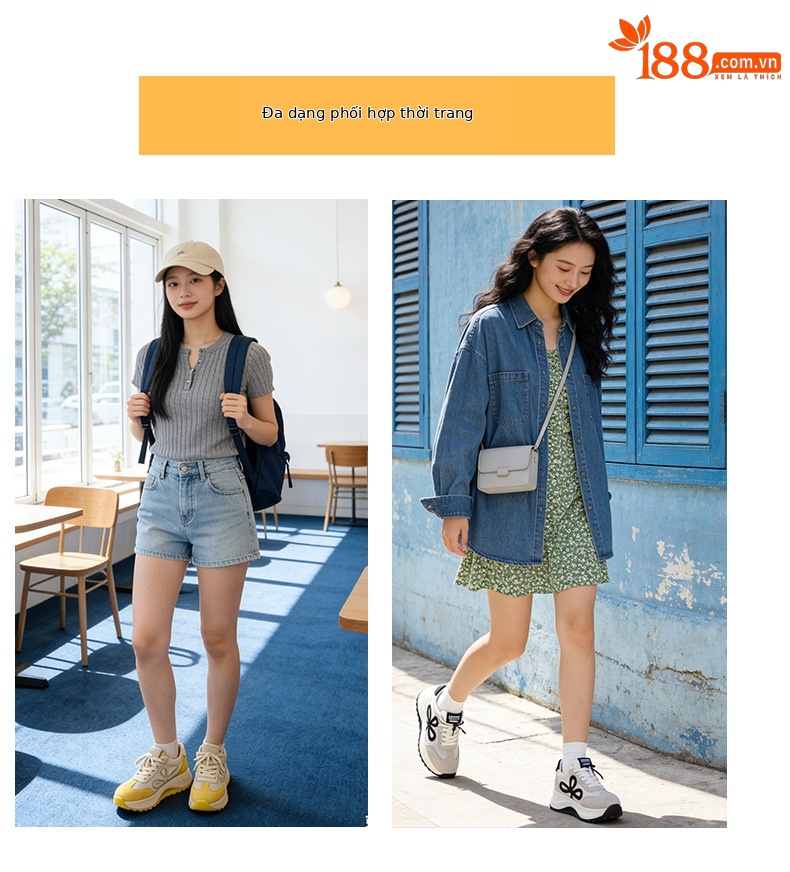 Giày sneaker nữ đế dày phong cách Đức phối da lộn màu đỏ Ancola — M2915 mạng đôi màu vàng, M2915- Mạng trong suốt 1m màu, M2915-1 lưới trong suốt màu vàng, M2915 mạng kép màu đỏ chi tiết 14
