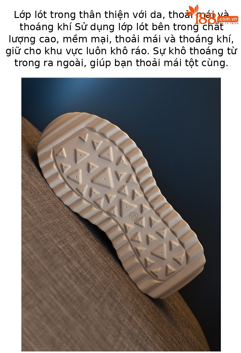 Giày sneaker nữ đế dày tăng chiều cao phong cách Đức Huấn — Cơm trắng mơ chi tiết 9