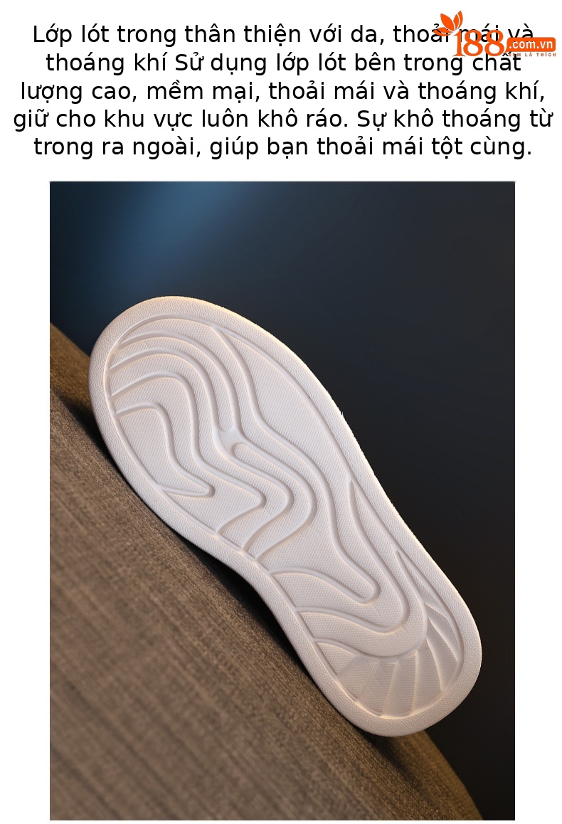 Giày sneaker nữ đế dày tăng chiều cao đa năng màu be, gót 9.5 cm — màu be chi tiết 9