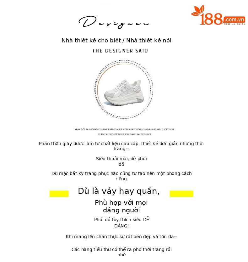 Giày sneaker nữ đế dày lưới mesh thoáng khí mẫu mới thu 2026 — M2916-1 da đỏ, M2916 lưới màu be, M2916-1 da màu vàng, M2916 lưới đỏ chi tiết 4