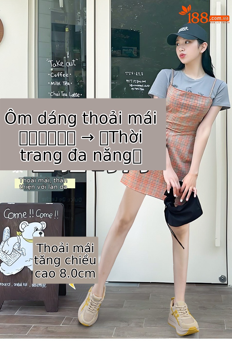 Giày sneaker nữ đế dày lưới mesh thoáng khí mẫu mới thu 2026 — M2916-1 da đỏ, M2916 lưới màu be, M2916-1 da màu vàng, M2916 lưới đỏ chi tiết 1