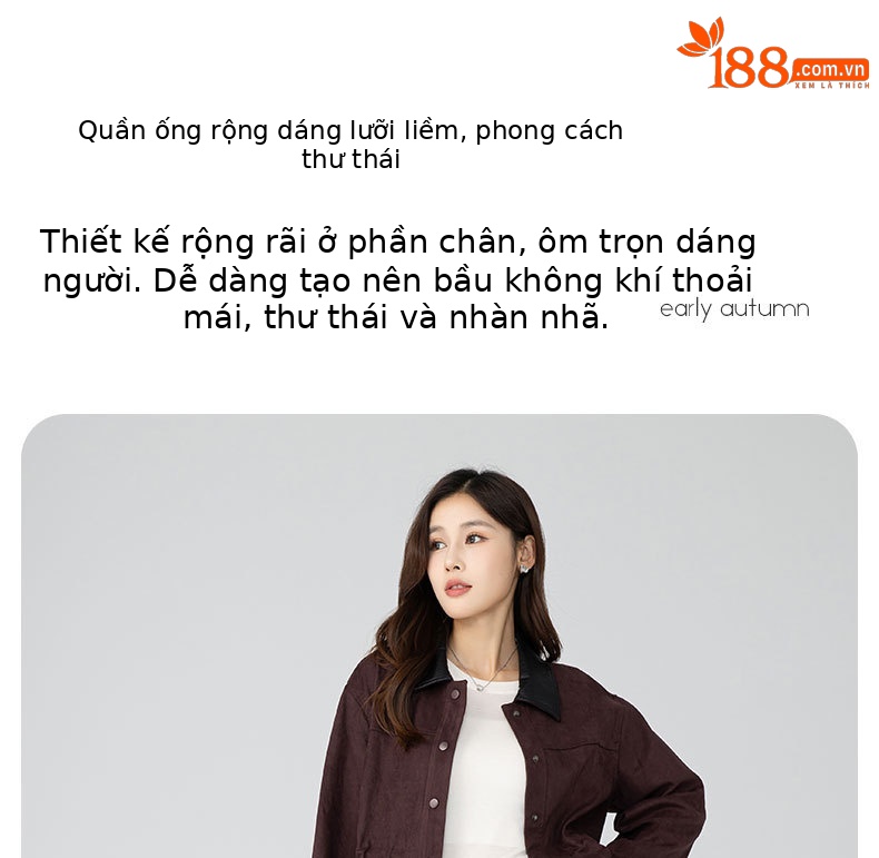 Quần jean ống rộng nữ dáng rộng cạp cao chất Modal mềm mại — màu xanh chi tiết 1