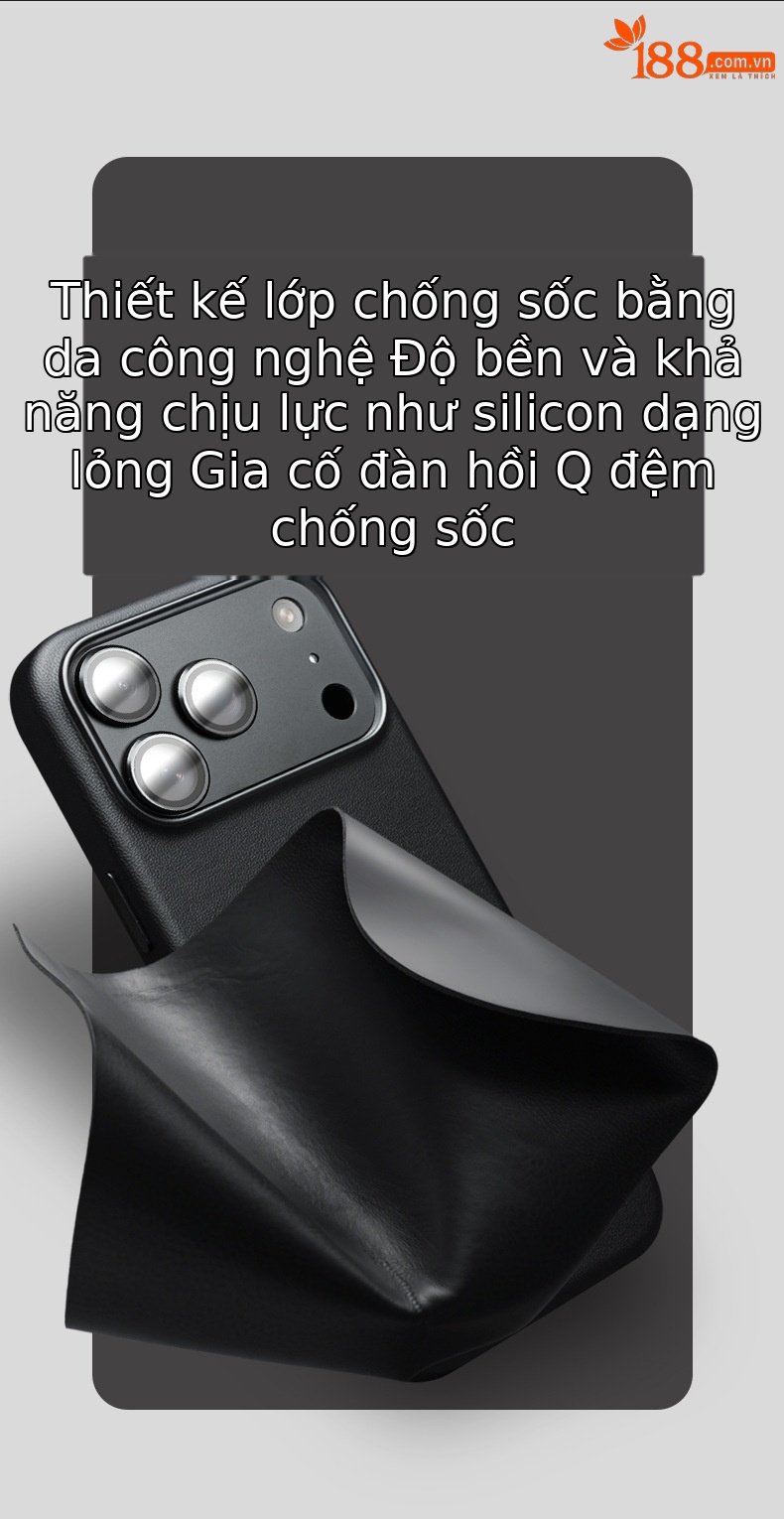 Ốp lưng da từ tính chống rơi cho iPhone 17 Pro Max — iPhone17 pro max phiên bản chính thức màu đen từ tính, iPhone17 pro phiên bản chính thức màu đen từ tính, iPhone17 air chính hãng màu đen từ tính, iPhone17 phiên bản chính thức màu đen từ tính chi tiết 12