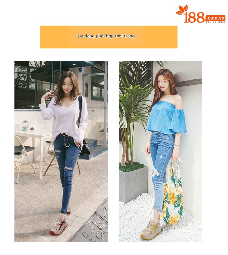 Giày thể thao nữ đế dày phong cách cổ điển, tăng chiều cao, form nhỏ gọn — M2925 màu vàng, M 2925m màu, M2925 màu đỏ chi tiết 6