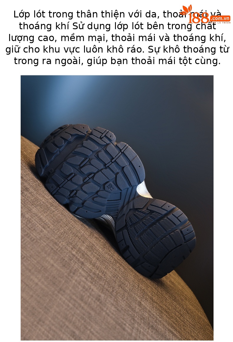 Giày thể thao nữ đế dày lưới thoáng khí phong cách retro chunky sneaker — xanh xám chi tiết 9